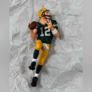 HALLMARK Aaron Rodgers 12 Green Bay Packers NFL Football Legends Ornament 2014